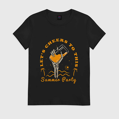 Женская футболка Summer party / Черный – фото 1