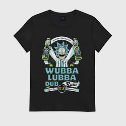 Женская футболка Рик - вубба лубба даб ром