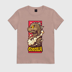 Женская футболка Pink godzilla