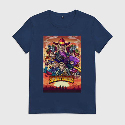 Женская футболка Sunsetriders / Тёмно-синий – фото 1