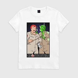 Женская футболка Ghostbusters - Ray and his clone ghost