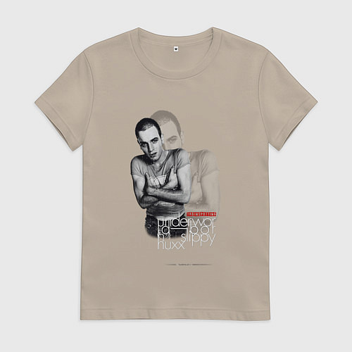 Женская футболка Underworld - trainspotting born slippy / Миндальный – фото 1