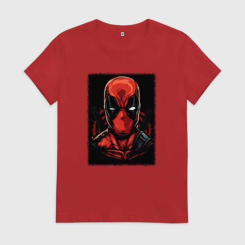 Женская футболка Дэдпул ярость / Красный – фото 1
