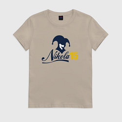 Футболка хлопковая женская Nikola 15, цвет: миндальный