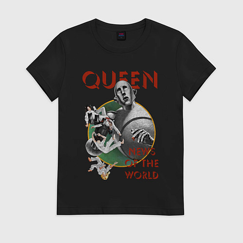 Женская футболка Queen News of the World / Черный – фото 1