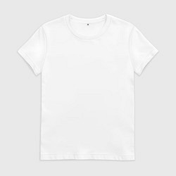 Футболка хлопковая женская Dice are playing, цвет: белый