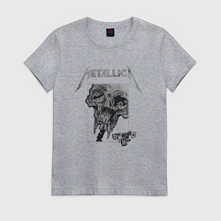 Футболка хлопковая женская Metallica The Unforgiven, цвет: меланж
