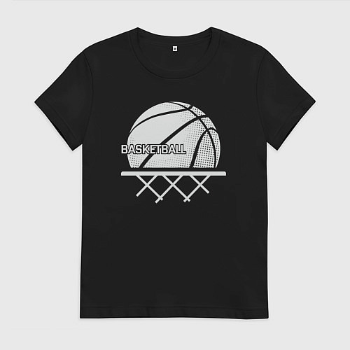 Женская футболка Basketball play / Черный – фото 1