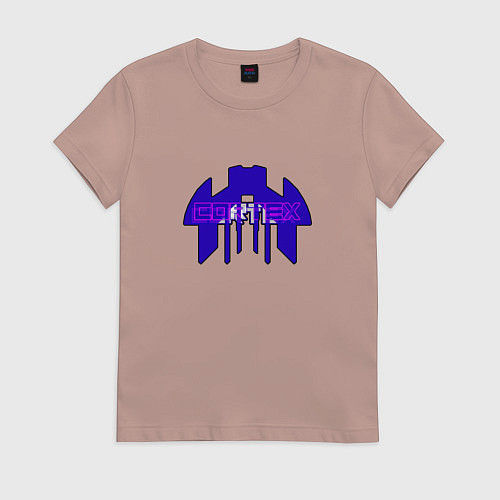 Женская футболка Cortex фиолетовый aneurism iv / Пыльно-розовый – фото 1