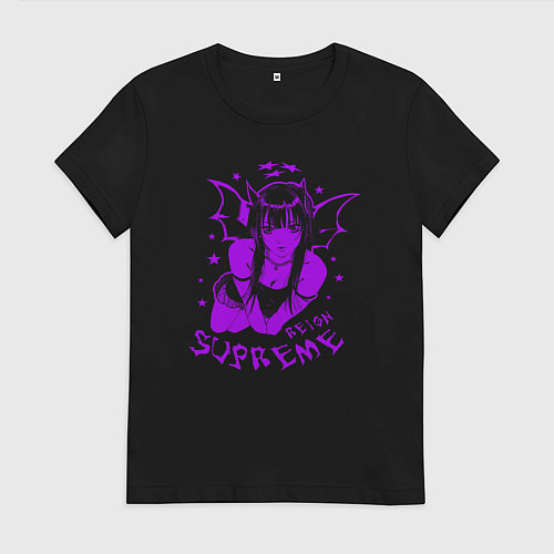 Женская футболка Reign supreme / Черный – фото 1