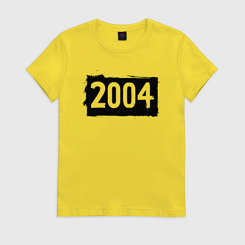 Женская футболка Черный квадрат 2004 / Желтый – фото 1