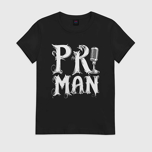 Женская футболка PRщик / Черный – фото 1