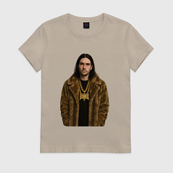 Женская футболка Bones в шубе