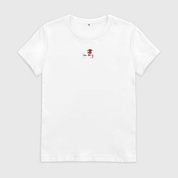 Футболка хлопковая женская Tanjiro Hinokami Kagura, цвет: белый