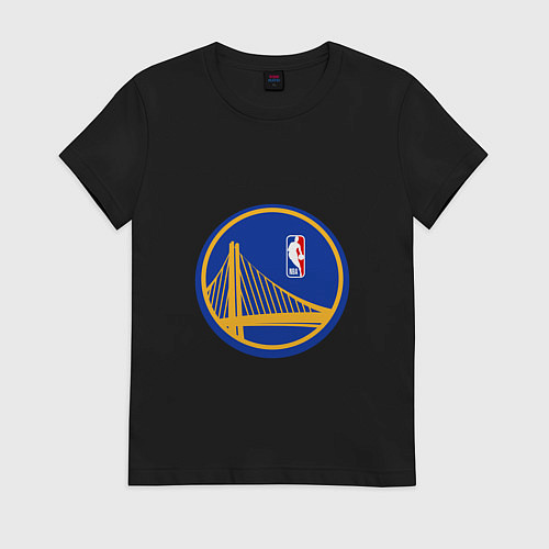 Женская футболка Голден Стэйт Уорриорз - логотип / Черный – фото 1