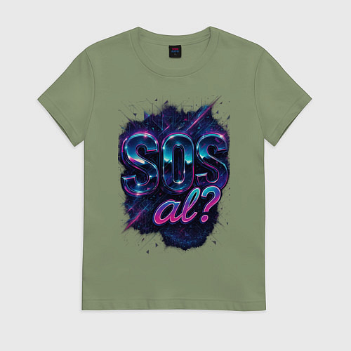 Женская футболка SOS meme / Авокадо – фото 1