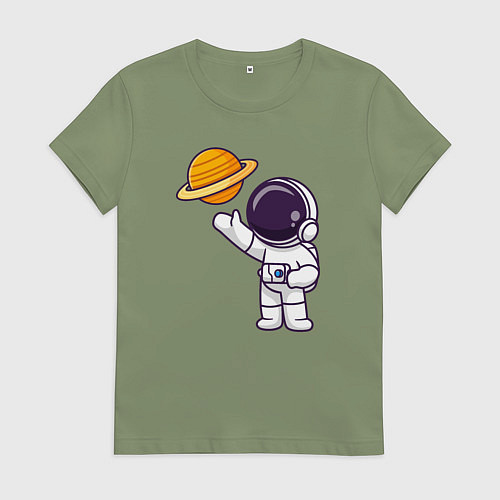 Женская футболка Привет Сатурну / Авокадо – фото 1