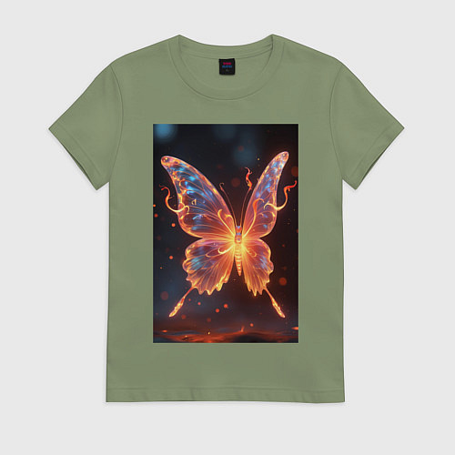 Женская футболка Огненная бабочка / Авокадо – фото 1