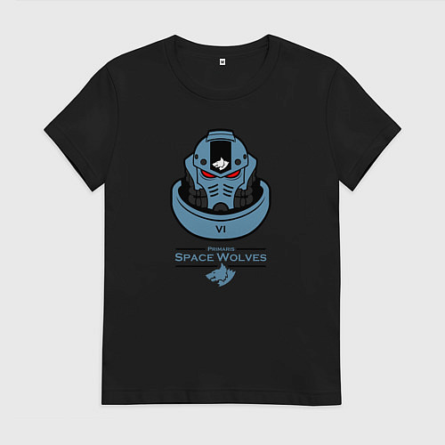 Женская футболка Вархаммер - Космические волки / Черный – фото 1