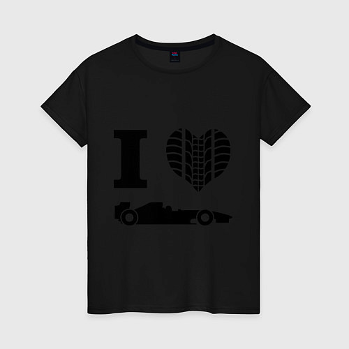 Женская футболка Формула 1 / Черный – фото 1