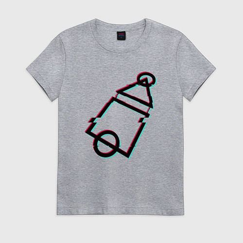 Женская футболка Знаки игры / Меланж – фото 1