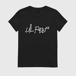 Футболка хлопковая женская Lil Peep Forever, цвет: черный