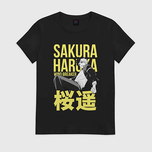 Женская футболка Haruka Sakura - Ветролом / Черный – фото 1