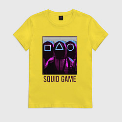 Женская футболка Squid game shadows