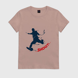 Женская футболка Футболист