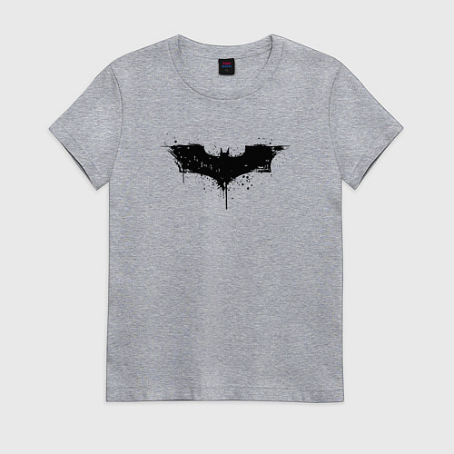 Женская футболка Dark knight style / Меланж – фото 1