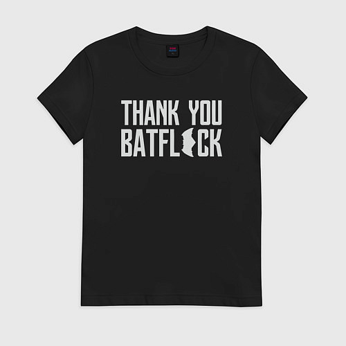 Женская футболка Thank you Batfleck / Черный – фото 1