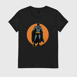 Футболка хлопковая женская Cool Batman, цвет: черный