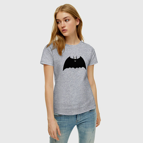 Женская футболка Dark Batman / Меланж – фото 3