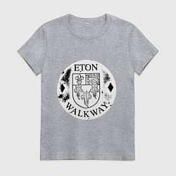 Футболка хлопковая женская Путешествия Итон, цвет: меланж