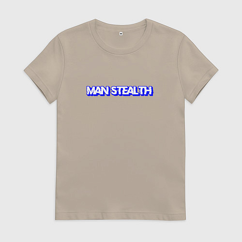 Женская футболка Man stealth / Миндальный – фото 1