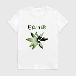 Футболка хлопковая женская Depeche Mode - Exciter Flower, цвет: белый