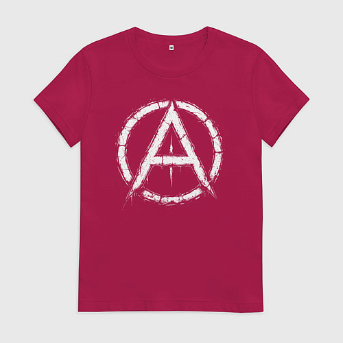Женская футболка А граффити / Маджента – фото 1