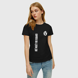 Футболка хлопковая женская Всё идёт по плану - со знаком анархии, цвет: черный — фото 2