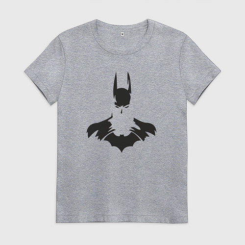 Женская футболка Batman shadow / Меланж – фото 1