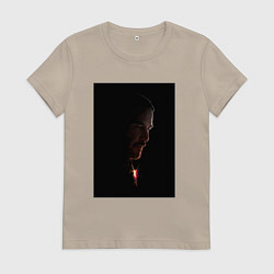Футболка хлопковая женская John Wick in the dark, цвет: миндальный