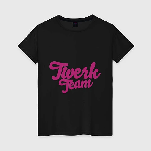 Женская футболка Twerk team / Черный – фото 1