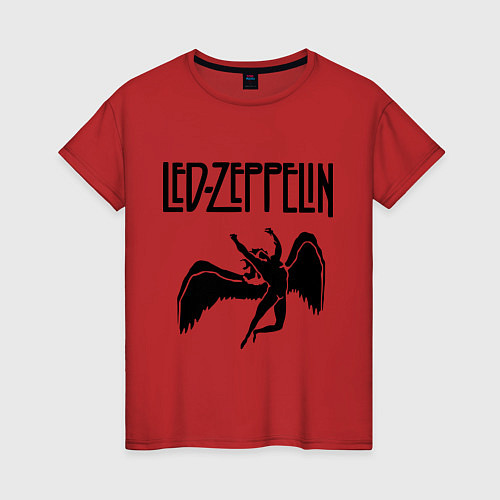 Женская футболка Led Zeppelin / Красный – фото 1