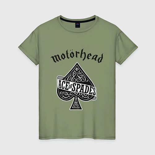 Женская футболка Motorhead: Ace of spades / Авокадо – фото 1