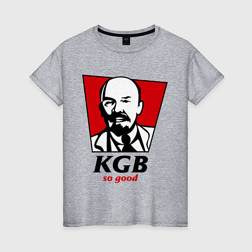 Женская футболка KGB: So Good / Меланж – фото 1
