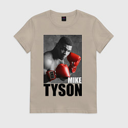 Футболка хлопковая женская Mike Tyson, цвет: миндальный