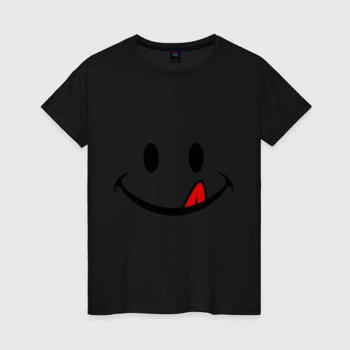 Женская футболка Smile / Черный – фото 1