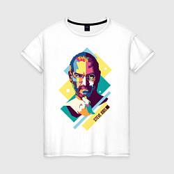 Женская футболка Steve Jobs Art