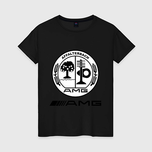 Женская футболка AMG / Черный – фото 1