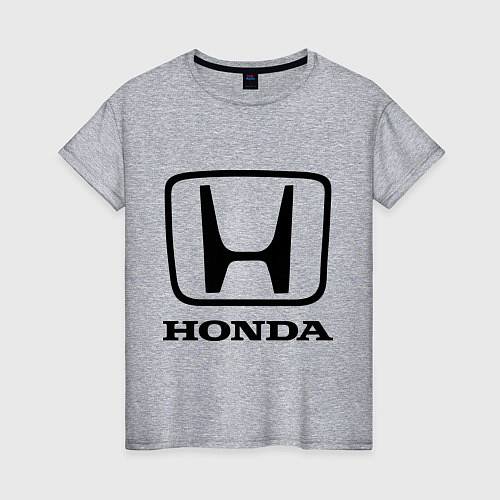 Женская футболка Honda logo / Меланж – фото 1