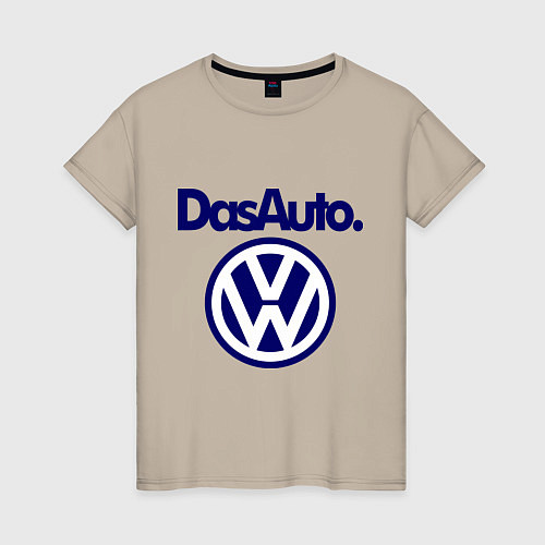 Женская футболка Volkswagen Das Auto / Миндальный – фото 1